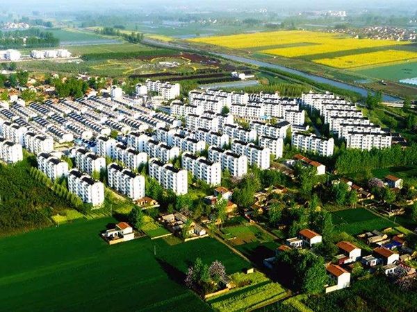 萬達環保助力商丘夏邑縣太平鎮礦泉水扶貧項目 水廠項目俯瞰圖